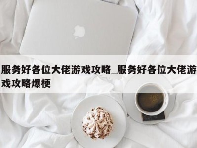 郑州服务好各位大佬游戏攻略_服务好各位大佬游戏攻略爆梗 